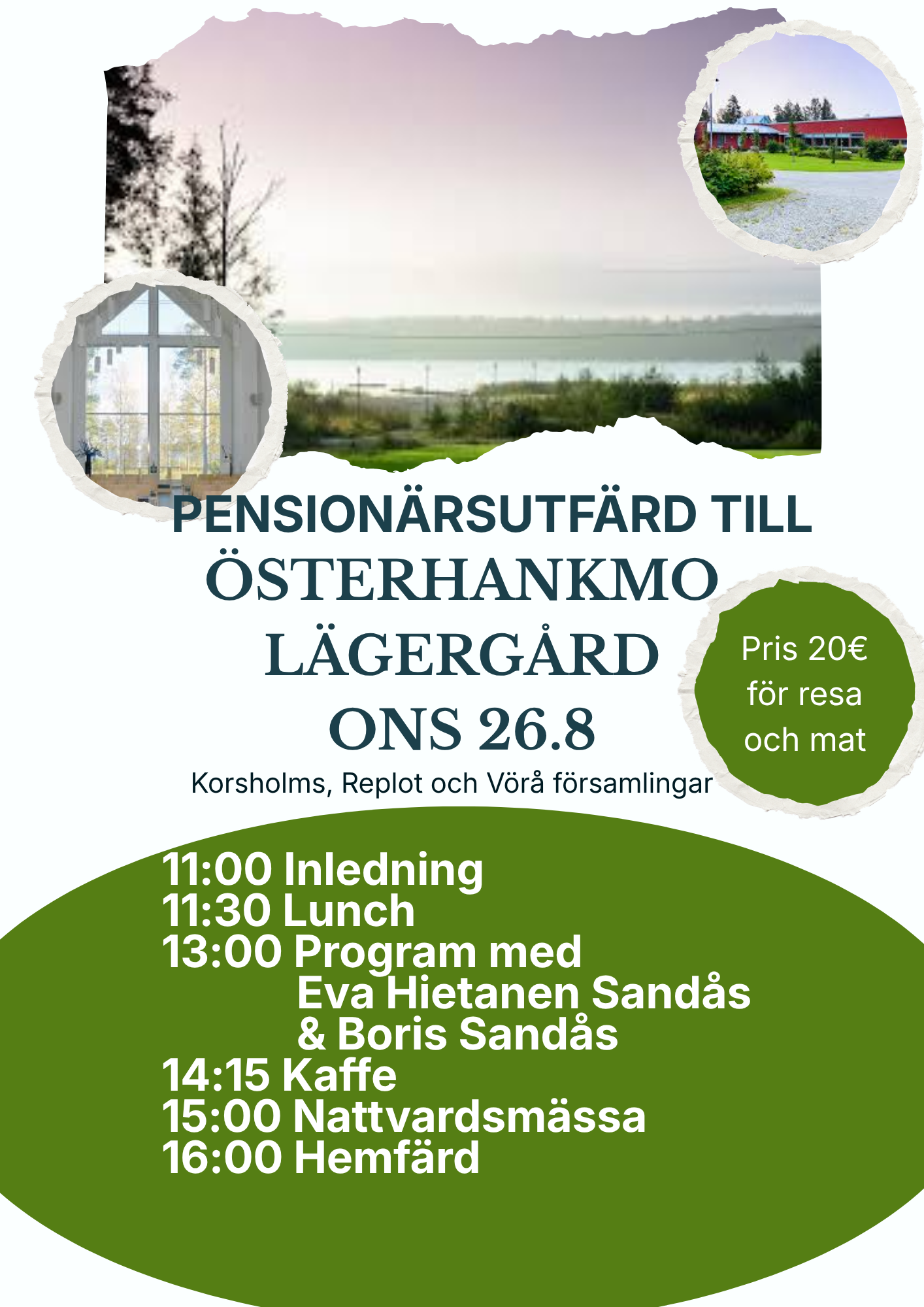 Prosteriets pensionärsutfärd till Österhankmo