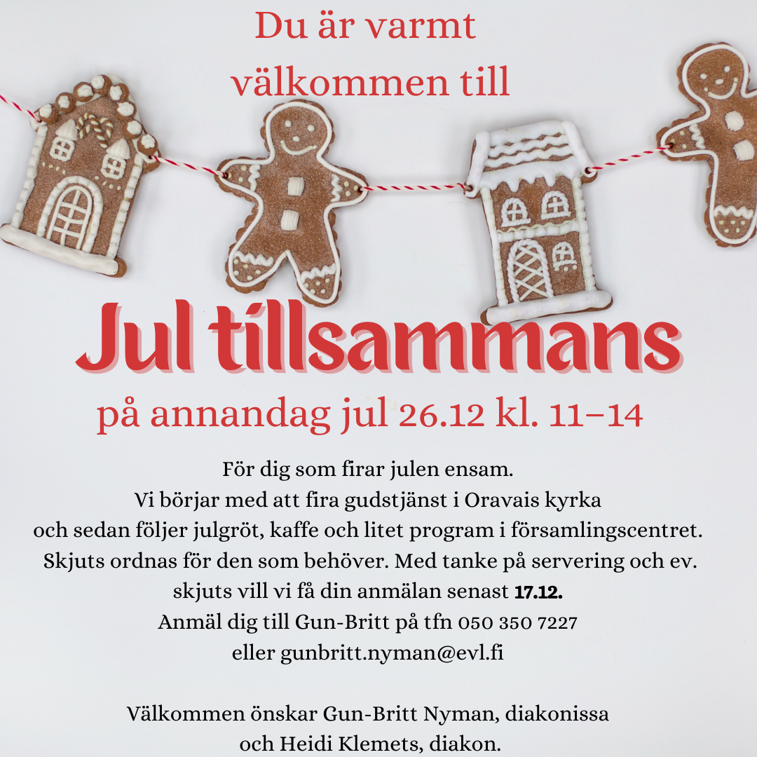 Jul tillsammans - för inbjudna/ Vietämme joulua yhdessä - kutsutuille Jul tillsammans